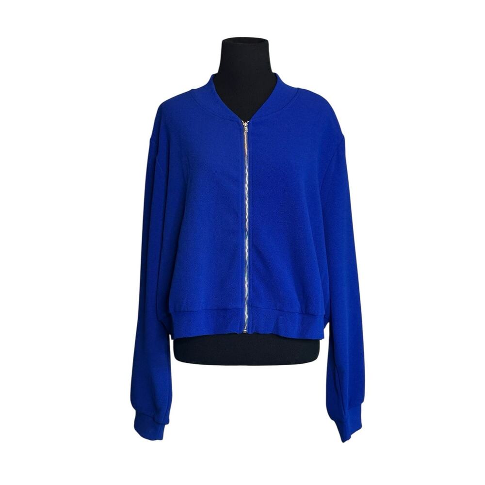Shein blue lightweight zipper jacket size 3X